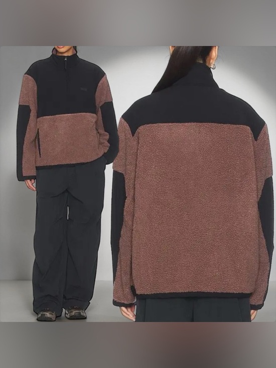 SKIMS Tops - 🔥 SKIMS Teddy Half Zip Pullover | Umber | S | NWT 🔥